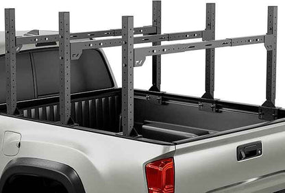 Adjustable Ladder Bed Racks Compatible with Tacoma/Silverado/Sierra/Ram/Tundra/Titan/Frontier/Colorado/Canyon/JT/Ford F-Series/Ranger/Maverick, Universal Truck Cargo Rack