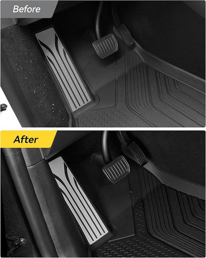 3W Tesla Model Y Juniper Door Sill Protector 2025 2026 Front & Rear, Door Entry Guard, Anti-Dust Cover, Anti-Scratch Plate, Edge Guards, TPE Customized Car Accessories Black