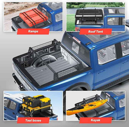 Truck Bed Adjustable Cross Bars, Wide Width Adjustment for All Pickup Trucks, No-Drills Needed Installation (Not for Any Bed Cover), 95033C