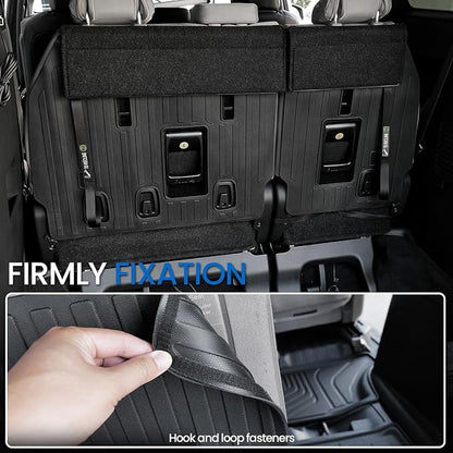 Cargo Lower Mat Backrest Mats for 2021-2025 2026 Toyota Sienna, All Weather TPE Seat Back Liners Trunk Lower Well Mat Cargo Liner Accessories (Backrest Mats for 3rd-Row+Cargo Lower Mat)