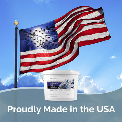 SMELLS BEGONE 1-Gallon Odor Absorber Gel - Air Freshener & Odor Eliminator for Homes, Garages & Commercial Buildings - Industrial Size - Fragrance Free