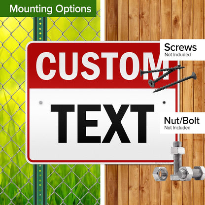 Custom Sign, Custom Sign for Business, Indoor/Outdoor use. 24x30 Inches, 3M EGP Reflective, Rust Free .080 Aluminum, Fade Resistant, Made in USA by My Sign Center (Header)
