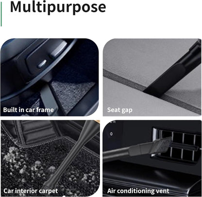 Car Vacuum Portable Cordless, Handheld Vacuum Cordless with Microfiber Wash Mitts, 6 Nozzles, Mini Car Vacuum Cleaner for Auto Interior Detailing