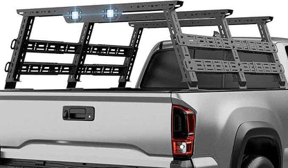 Truck Cargo Rack Adjustable 16.8-25" High Bed Racks Cargo Carrier Compatible with Toyota Tacoma/Tundra/Titan/Frontier/Gladiator JT/Ford F-Series/Silverado/Sierra/Dodge Ram