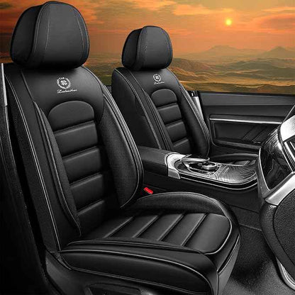 Car Seat Cover Fit for Honda CR-V 2014-2026 Waterproof Seat Covers,Nappa Faux Leather Breathable and Comfortable,Car Seat Protector Car Interior Accessories (Front Seat) Black