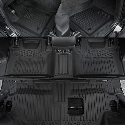 Floor Mats for 2016-2024 2025 Dodge Durango 7-seat, All Weather TPE Cargo Liner Cargo Mat and 3rd Row Backrest Mats for RT/GT Durango Accessories