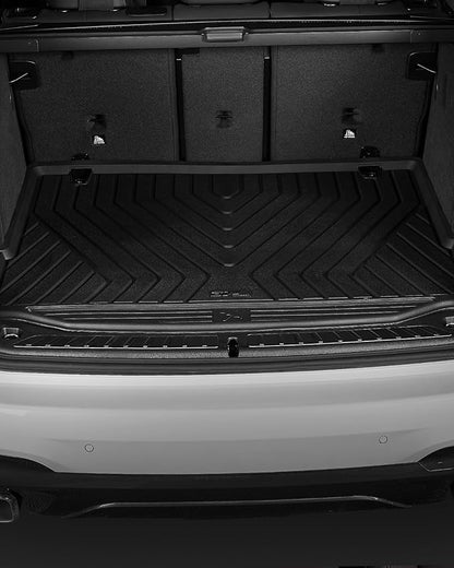 3W 2018-2024 BMW X3 Floor Mats & Cargo Liner, All Weather TPE BMW X3 Accessories Custom Fit for X3 G01 30i M40i X3M Car Mats (Only for car Without Spare tire) (Don't Fit X3 30e), 6PCS