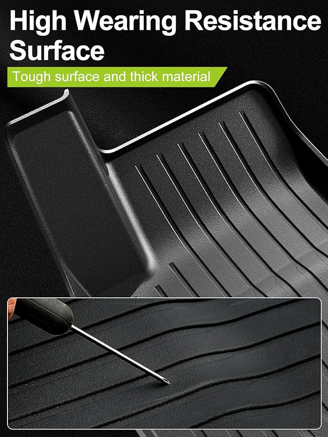 Floor Mats for 2025 2024 Tesla Model 3 Highland, All Weather TPE Cargo Liner Floor Mats Frunk Trunk Mats fit Tesla Model 3 Accessories 2024 2025, 6 PCS