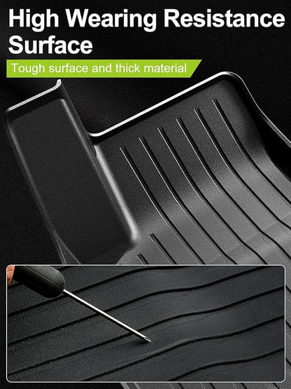 Floor Mats for 2025 2024 Tesla Model 3 Highland, All Weather TPE Cargo Liner Floor Mats Frunk Trunk Mats fit Tesla Model 3 Accessories 2024 2025, 6 PCS