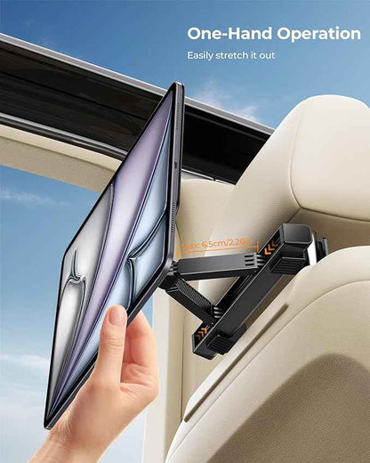 KU XIU Magnetic iPad Holder for Car Headrest,Backseat Tablet Car Mount for iPad Pro 11" M4 (2024) Only,iPad Car Holder Back Seat Travel Accessories Long Road Trip Essentials for Kids