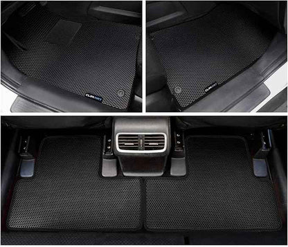 CLIM ART All-Weather Car Floor Mats Compatible with Honda CR-V (CRV) 2012-2016, Custom-Fit Heavy-Duty Floor Liners for Cars & SUVs, Car Accessories for Men & Women, Black - FL011212219