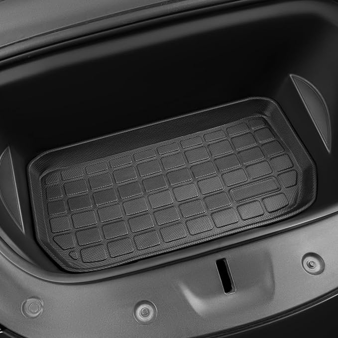SUPER LINER Floor Mats for Tesla Model Y 5 Seats 2021 2022 2023 2024 | 6-Piece Set Extra-Thick TPE All-Weather Floor & Cargo Liners | Pet & Child-Friendly Custom Fit Interior Accessories