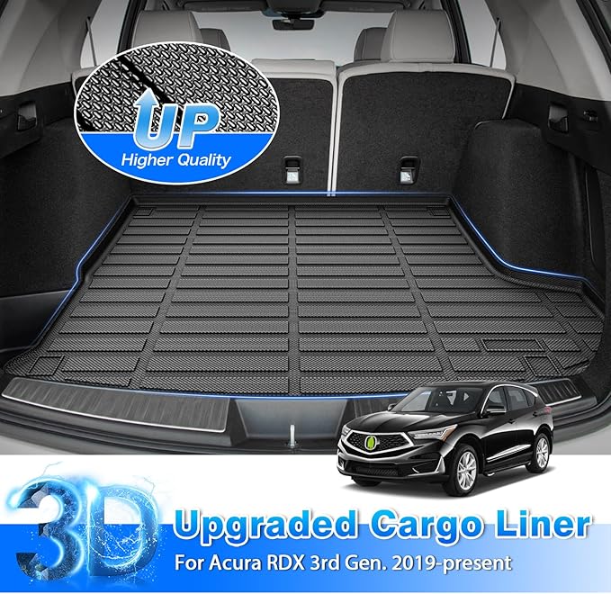 RDX Floor Mats - Fit for Acura RDX 2019-2025 2026, All Weather Floor Mat & Cargo Liner for RDX Accessories, Heavy Duty, Vehicle Specific Fit