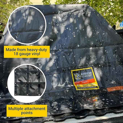 Waterproof Gladiator Cargo Net - Heavy Duty Truck Tarp-Truck Bed Waterproof Cover-Boat accesories-Perfect for Fishing-Camping-Jeep-tie Down- (WLL): 700 lbs (Compact: 4.75' x 5.25')