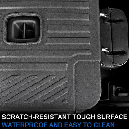 Kick Mats for 2021-2025 2026 Jeep Grand Cherokee L with 2nd Row Captain Chairs (Only for 6-Seater), All Weather TPE SeatBack Protector Accessories (L | 2nd Row Backrest Mats)