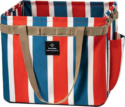 Thous Winds Tactical Camping Storage Bag, 30L Collapsible Multifunctional Storage Toolbox, for Outdoor Camping Picnic Car Trunk Organizer, RWB