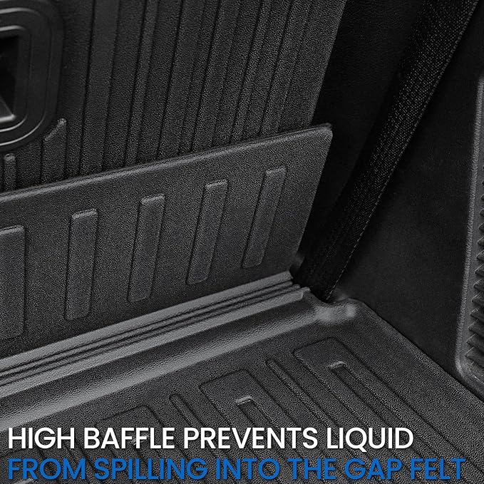 Cargo Mat Backrest Mats for 2018-2024 Ford Expedition/Lincoln Navigator 7/8 Seat(Not for Max or L Model) Accessories, All Weather Cargo Liner Seat Back Cover(Cargo Mat+3rd Row Backrest Mats)