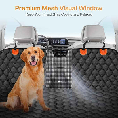 Dog Car Seat Cover for Back Seat, XL Heavy Dog Seat Cover, 100% Waterproof Scratch Proof Nonslip Dog Hammock for Car, Pet Back Seat Covers for Cars