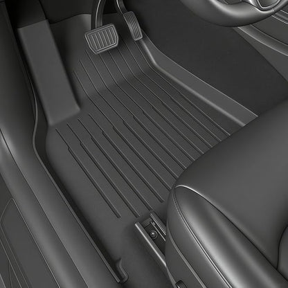 SUPER LINER Floor Mats for 2024-2025 2026 Tesla Model 3 Highland | 6-Piece Set Extra-Thick TPE All-Weather Floor & Cargo Liners | Pet & Child-Friendly Custom Fit Interior Accessories