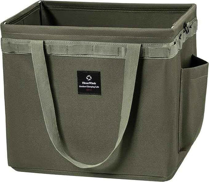 Thous Winds Tactical Camping Storage Bag, 30L Collapsible Multifunctional Storage Toolbox, for Outdoor Camping Picnic Car Trunk Organizer, Olive Green