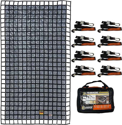 Gladiator Cargo Net - Heavy Duty Truck Cargo Net - Double Extra Large (XXG-100) 10.5' x 18.5' ft.