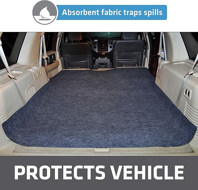 Drymate Cargo Liner Mat (60” x 72”), Dog Seat Cover, Trunk Liner, Absorbent, Waterproof, Machine Washable, Protects Vehicle Interior, for SUVs, Trucks, Vans, Cars (Made in The USA)