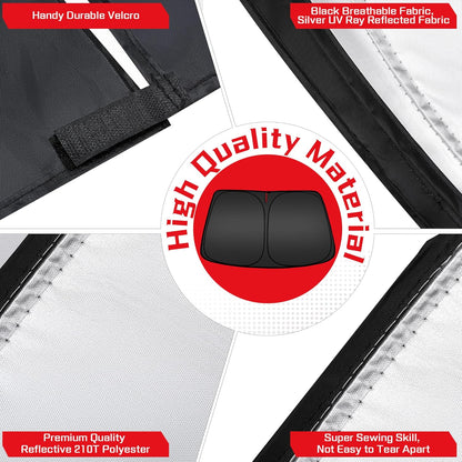 ARISMOTOR Windshield Sun Shade for Mazda 6 2014-2021, Custom Fit Foldable Front Window Sunshade Sun Visor Protector, Block UV Rays Keep Your Car Cooler