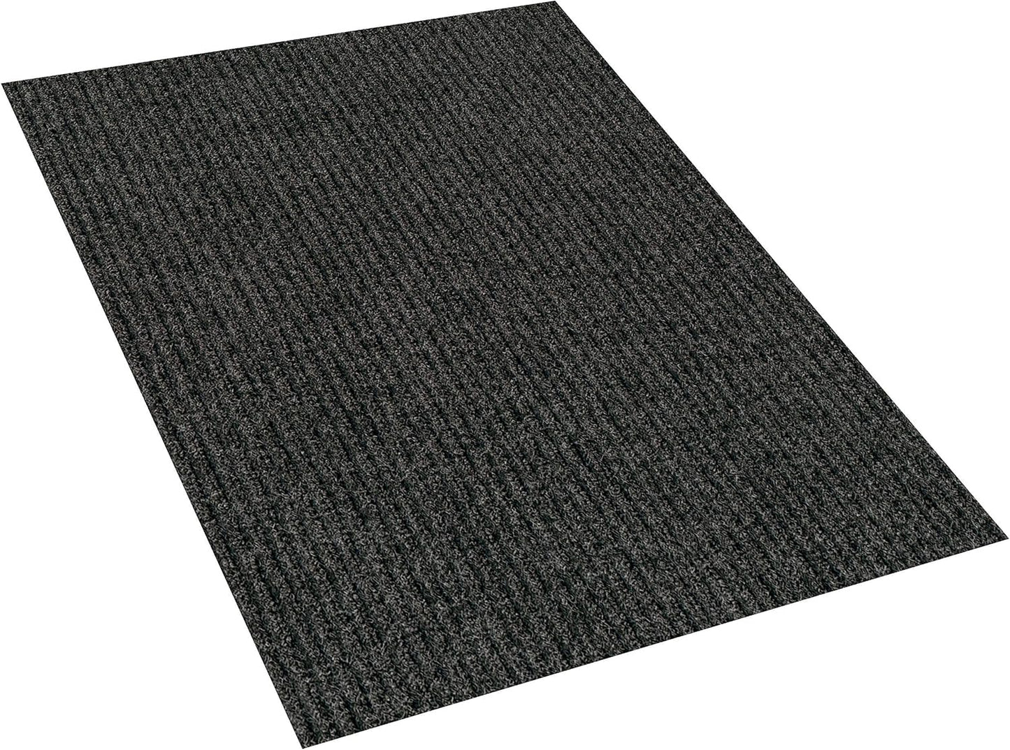 KOECKRITZ Heavy Duty Durable All Weather Indoor/Outdoor Non Slip Entrance Mat Rugs and Runners for Office Business Building Home Garage Front Door - 2' x 5' Charcoal