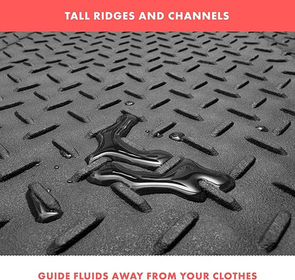 VaygWay Heavy Duty Cargo Liner Trunk Floor Mat – All Weather Trunk Protection Floor Mat - Black Rubber Trimmable Durable Cargo Auto Mat – Universal Fit Car SUV Truck Auto