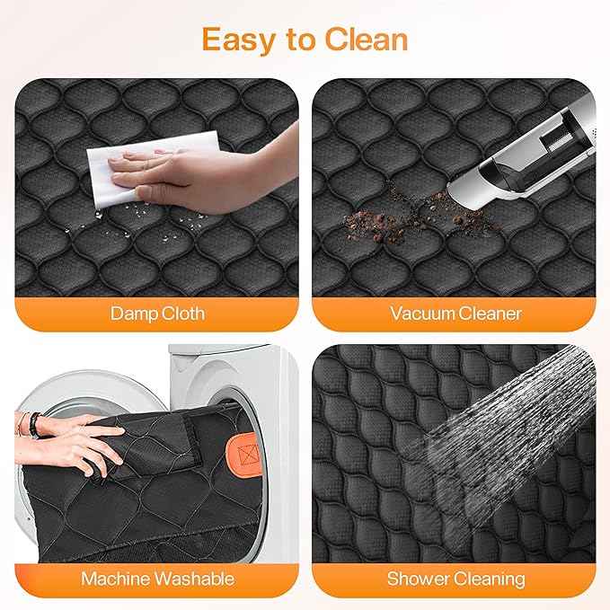 Dog Car Seat Cover for Back Seat, XL Heavy Dog Seat Cover, 100% Waterproof Scratch Proof Nonslip Dog Hammock for Car, Pet Back Seat Covers for Cars
