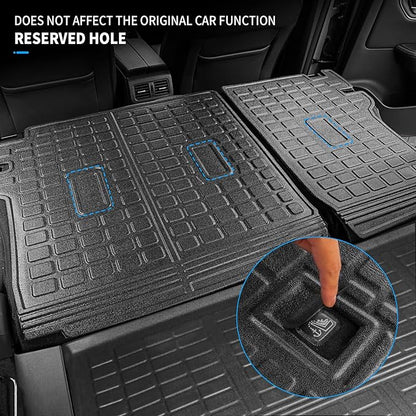 Bomely Floor Mats Compatible with 2021-2025 2026 Nissan Rogue Trunk Mat Cargo Liner TPE All Weather Back Seat Cover Protector 2024 Rogue Accessories (Rear Trunk Mat+Backrest Mats+Floor Mats)