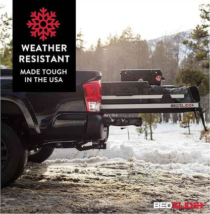 Bedslide 2000 Heavy-Duty Sliding Truck Bed Organizer, 78 x 48-Inch, Capacity 2000 lbs., Truck Bed Storage Tray, Black