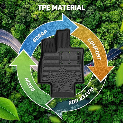 Mixsuper Floor Mat & Cargo Liner for Toyota Grand Highlander 2024-2026(7/8 Seats),All Weather Floor Liner with Backrest Protectors and Rear Door sill Trim Highlander Accessories,Full Set Car Mats