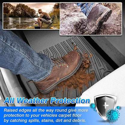 Floor Mats for 2015-2020 Chevy/Chevrolet Suburban & GMC Yukon XL 8 Seats, All Weather Cargo Liner for Suburban Accessories, Heavy Duty TPE Cargo Mats, Car Accessories