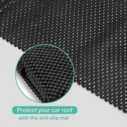 BRAMBLE Strong Car Roof Bag Rooftop Cargo Carrier 20 Cubic Feet, 100% Waterproof & Tear Resistant Car Roof Cargo Carrier, Fit for All Cars with/Without Roof Rack, Include Non-Slip Mat, Hooks, Straps