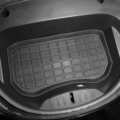 SUPER LINER Tesla Model 3 Floor Mats 2021 2022 2023 All-Weather Floor Mats Set (6 Pieces) | Custom Fit, Pet & Child-Friendly | Tesla Model 3 Cargo Liner Rear Cargo Tray Trunk Interior Accessories