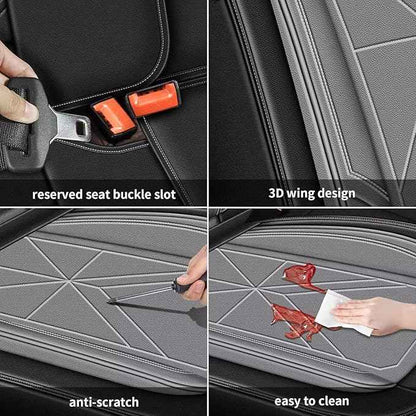 Full Set Seat Covers for Hyundai Elantra 2017-2025 2026: Waterproof Auto Seat Cover,Vehicle Interior Accessories,Easy to Install Faux Leather Seat Protectors (5 Seats,Black)