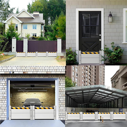 Flood Barriers for Home Exterior,Aluminum Alloy Outdoor Garage Doors Water Barriers for Flooding(H47.2Inch,L6.5FT)