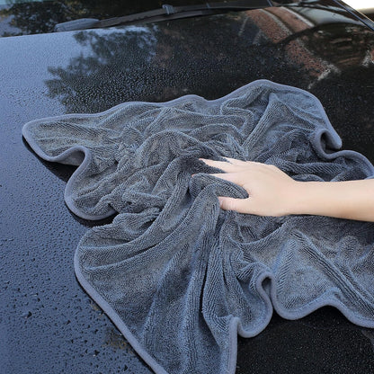 JOYMOOP Microfiber Towels for Cars, 2 Pack 63" x 29.5" Car Drying Towel, Dark Gray Reusable Car Towel, Quick Drying Car Microfiber Cleaning Cloth for RVs, SUVs, Trucks