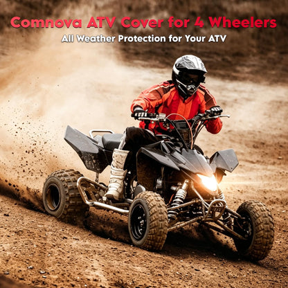 Comnova ATV Cover for 4 Wheelers (Black / 84 Inch)