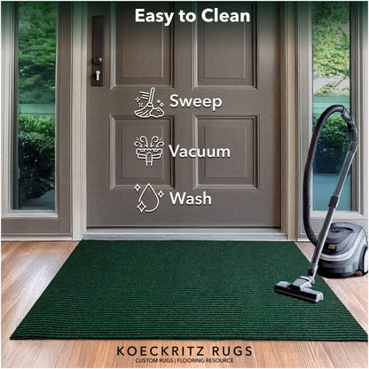 Heavy Duty Durable All Weather Indoor (4' x 11' (Rectangular) / Green)