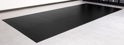 Ceramic Texture Vinyl Garage Flooring Mat (8'6" x 22' / Midnight Black)