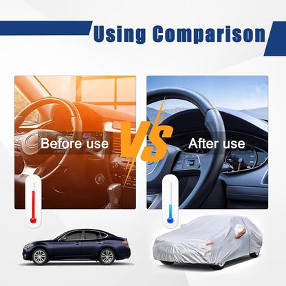6 Layers Sedan Waterproof Car Cover for Toyota Avalon 2004 (LM-Silver / Custom Fit Toyota Avalon)