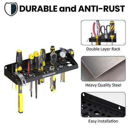 Wall Mount Tool Storage Rack (Hand Tools Holder)