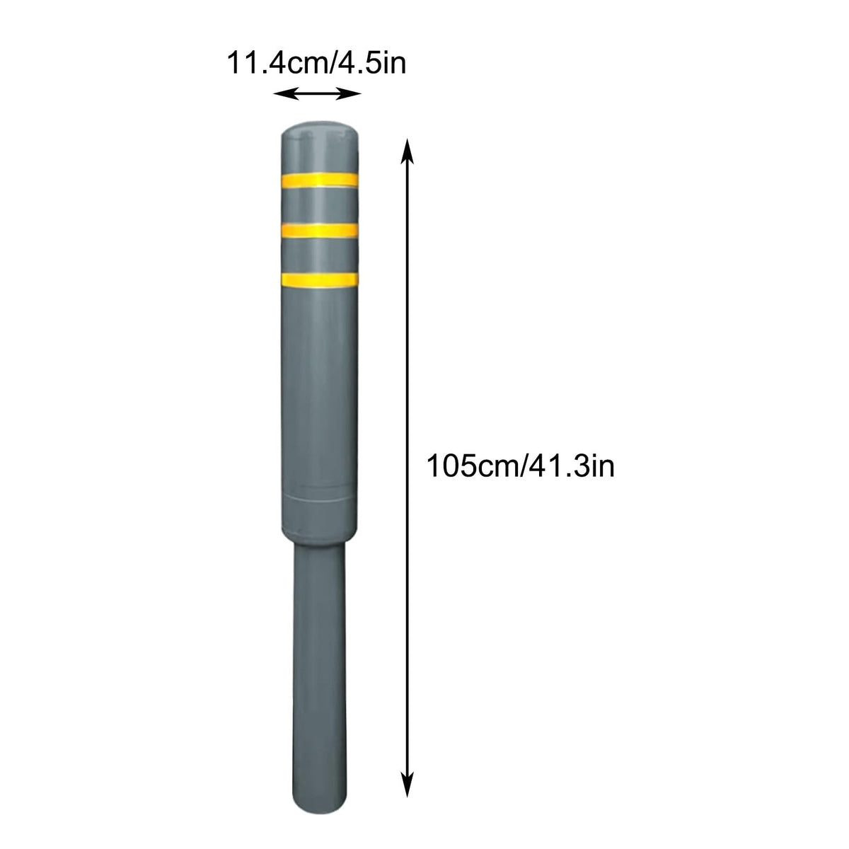 Metal Safety Bollard (Gray (4pcs))