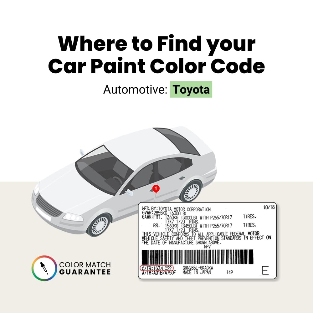 3Q3 Dark Red Salsa Red Pearl Compatible with Toyota Exact Match Touch Up Paint Combo (Combo - Essential Kit / Dark Red/Salsa Red Pearl)