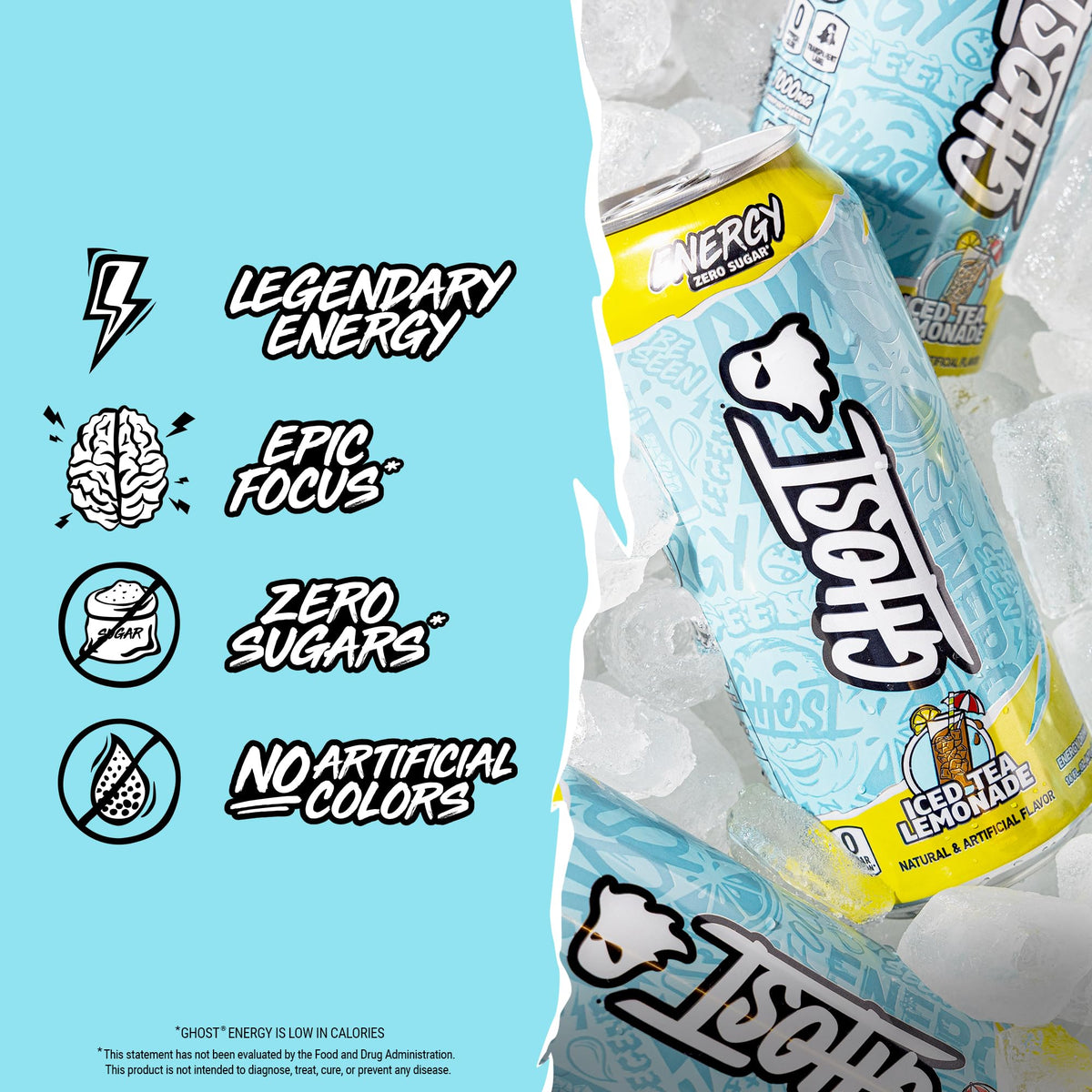 Energy Drink Zero Sugars (16 Fl Oz (Pack of 12))