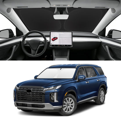 Custom Fit Windshield Sun Shade for Hyundai Palisade 2020 (for 2020-2025 Hyundai Palisade)