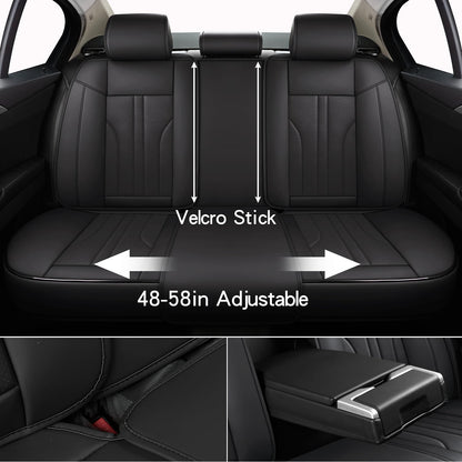 Car Seat Cover Full Set (Black / Full Set)