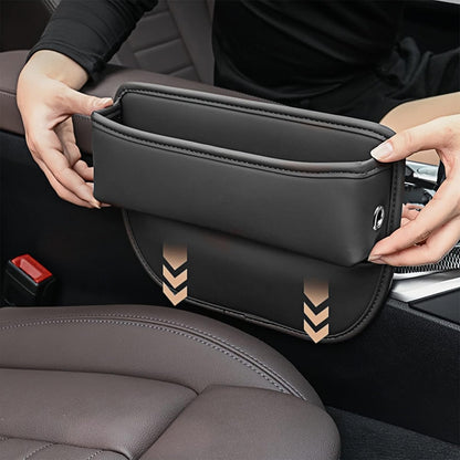 Car Seat Gap Filler Organizer for Tesla Model S 2012 (normal / Black)